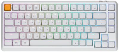 Клавіатура механічна Keychron J1 82Key, K pro Red, WL/BT/USB-A, QMK, Hot-swap, EN/UKR, RGB, білий