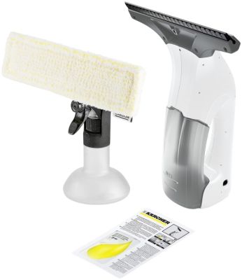Пилосос Karcher віконний WV 1 Plus, вода -0.1л, автон. робота до 25хв, вага-0.5кг, білий
