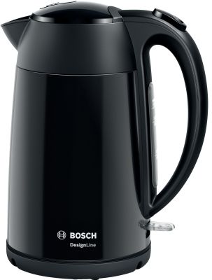 Електрочайник Bosch 1.7л, метал, чорний