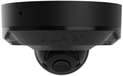 IP-Камера дротова Ajax DomeCam Mini HL black, 8мп, 2.8мм, гібридне підсвічування IR 15м, білий Led 1