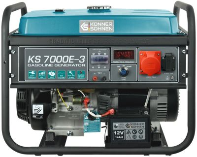 Генератор бензиновий Konner&amp;Sohnen KS 7000E-3, 400В, 5/5.5кВт, електростартер, 80.8кг