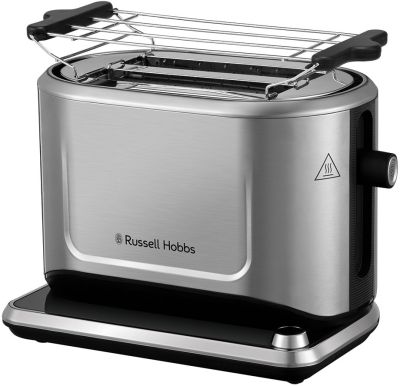 Тостер Russell Hobbs Attentiv 2 Slice 1500Вт, підігрів, розморожування, метал
