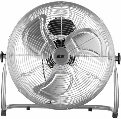 Вентилятор підлоговий 2E PowerWind 45C професійний, 45см, 100Вт, кнопки, двигун мідь 100%, срібний