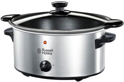 Повільноварка Russell Hobbs Cook&amp;Home, 160Вт, чаша-3.5л, механічне керув., метал/пластик, чорний