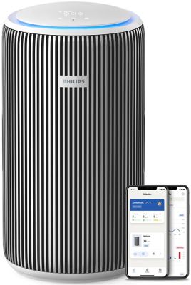 Очисник повітря Philips Series 3200, 135м2, 520м3/год, HEPA +вугільний фільтр, Wi-Fi, 5 режими, сріб
