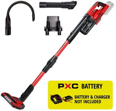 Пилосос акумуляторний Einhell TE-SV 18 Li-FLX - Solo 18В 120мбар контейнер 0.6л LED 1.05кг без АКБ т