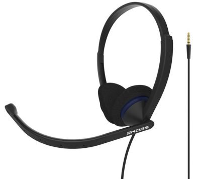 Гарнітура комп'ютерна стерео On-ear Koss CS200i 3.5мм, Uni Mic, 2.4м, Чорний