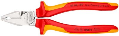 Плоскогубці KNIPEX діелектричні для робіт під напругою 10000В 180мм 0.247кг