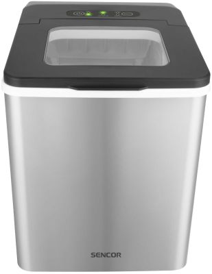 Льодогенератор побутовий Sencor SIM3400SS, 150 Вт, 12 кг/добу, об'єм 1.8л, приготування за 7 хв, 2 р