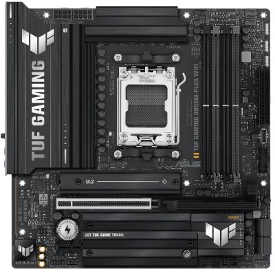 Материнcька плата ASUS TUF GAMING B850M-PLUS WIFI7 sAM5 B850 4xDDR5 M.2 HDMI DP Wi-Fi BT mATX