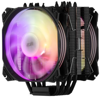Процесорний кулер 2E GAMING Air Cool AC120D6-ARGB, LGA1851, 1700, 1366, 1200, 115x, AM5, AM4, AM3, A
