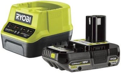 Набір акумулятора та зарядного пристрою Ryobi ONE+ RC18120-120C 18В 1х2А·год ЗП 2А