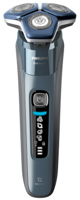 Бритва електр. Philips роторна Series 7000, 9Вт,  бритв.головок-3, Li-Ion, сух.+волог., тример, чохо
