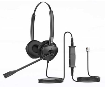 Гарнітура Dual Fanvil HT302, 1xRJ9, згинальний на 260° кронштейн стріли, технологія ENC та шумозаглу
