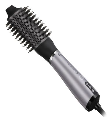 Фен-щітка Remington ProLuxe You Adaptive, 1000Вт, 3 режими, іонізація, хол. обдув, кераміка, сірий