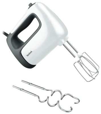 Міксер Tefal ручний Prep’Mix+ 500Вт, насадки-4, турборежим, біло-сірий