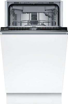 Посудомийна машина Bosch вбудована, 10компл., D, 45см, дисплей, 3й кошик, білий