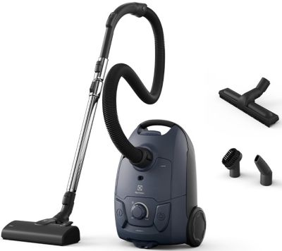 Пилосос Electrolux мішковий, 650Вт, 3л, HEPA13, s-bag, 3 насадки, синій