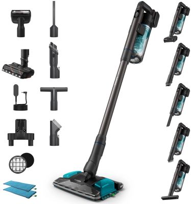 Пилосос Philips безпровідний Complete Series 8000, вологе прибирання, конт пил -0.6л, автон. робота