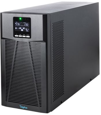 Джерело безперебійного живлення DIGITUS 3000VA/3000W, Tower, LCD, RJ45, RS232, USB, 8xC13+1xC19
