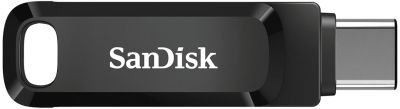 Накопичувач SanDisk   64GB USB 3.1 Type-A + Type-C Ultra Dual Drive Go Чорний