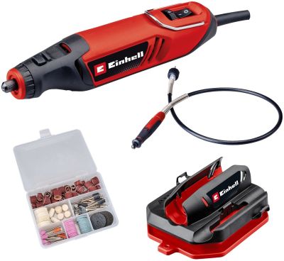 Шліфувально-гравірувальний пристрій Einhell TC-MT 150E 150Вт 10000-35000об/хв гнучкий вал, набір нас