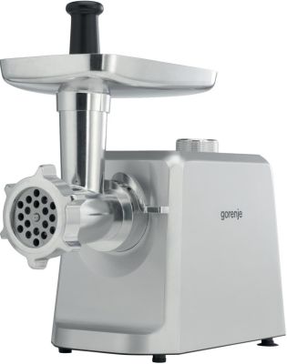 М'ясорубка Gorenje, 2500Вт, 2.4кг/хв, 3 решітки, насадка для ковбас, кеббе, томатів, 3 терки, пласти