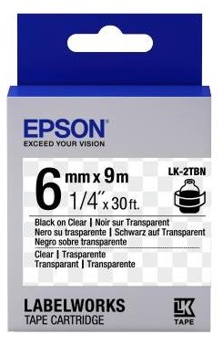 Картридж зі стрічкою Epson LK2TBN принтерів LW-300/LW-400/LW-400VP/LW-600P/LW-700/LW-Z710/LW-900P/LW
