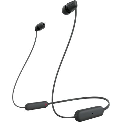 Навушники In-ear Sony WI-C100 BT 5.0, IPX4, SBC, AAC, Wireless, Mic, Чорний
