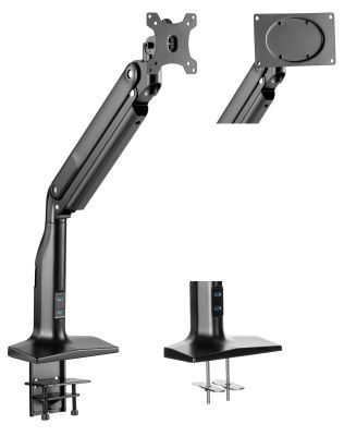 Кріплення монітора настільне 2E Sekveofvu 17"- 43" 18кг 2хUSB 3.0