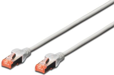 Патч-корд DIGITUS CAT 6 S-FTP, 0.5м, AWG 27/7, LSZH, сірий