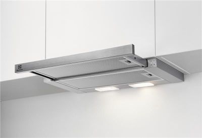 Витяжка Electrolux телескопічна, 59см, 410м.куб/год., сірий