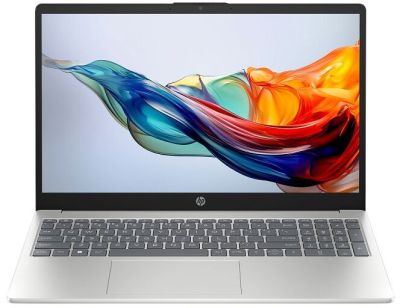 Ноутбук HP 15-fc0331ua 15.6" FHD IPS AG, AMD R7-7730U, 16GB, F512GB, UMA, DOS, сріблястий