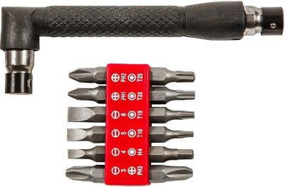 Біти Top Tools, прецизійні, бітотримач, SL,PH,H,T, набір 13шт