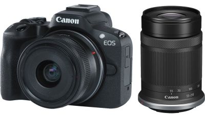 Цифр. фотокамера Canon EOS R50 + RF-S 18-45 IS STM + RF-S 55-210 IS STM Black