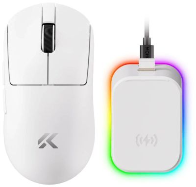 Миша MCHOSE A7 V2 Ultra Plus, USB-A/WL/BT, 8k, білий