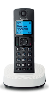 Радіотелефон DECT Panasonic KX-TGC310UC2, чорно-білий
