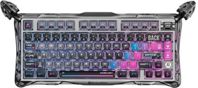 Клавіатура механічна GravaStar Mercury K1 Pro 80keys, GravaStar x Kailh Speedy Mint, BT/WL/USB, cybe