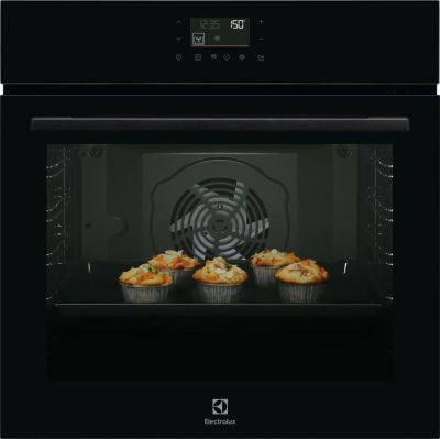 Духова шафа Electrolux електрична, 72л, A++, пара, дисплей, конвекція, піроліз, телескопічні напрямн