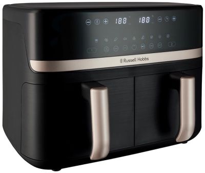 Мультипіч Russell Hobbs Satis Fry DualBaske 2800Вт, чаша-4.5/4.5л, сенсорне управл., 9 авто. програм