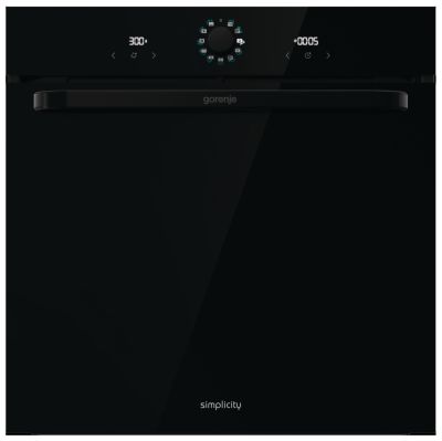 Духова шафа Gorenje електрична, 77л, A, пара, дисплей, макс.темпер.-300,  чорний