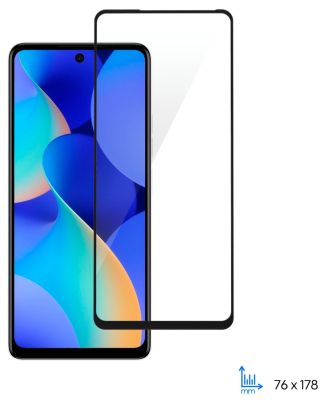 Захисне скло 2E для TECNO Spark 10 Pro (KI7), 2.5D FCFG, (1 Pack), чорна рамка
