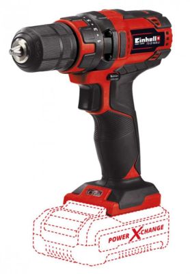Шурупокрут-дриль акумуляторний Einhell TC-CD 18·35 Li-Solo PXC 18В 35Нм 550об/хв 0.97кг без АКБ та З
