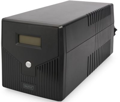 Джерело безперебійного живлення DIGITUS 1500VA/900W, LCD, RJ45, RS232, USB, 4xSchuko
