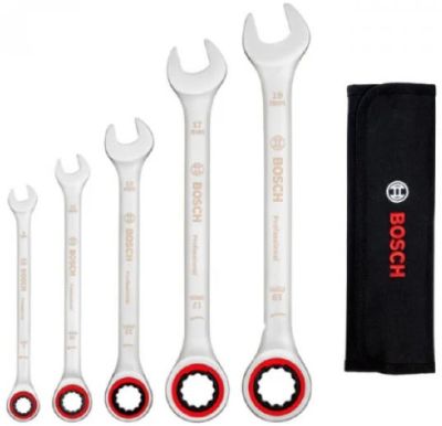 Ключі комбіновані Bosch Professional, 8,10,13,17,19мм, набір 5шт