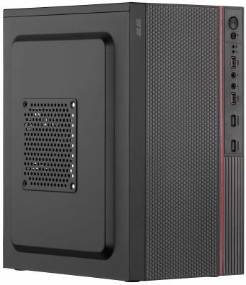 Корпус 2E TeamX TMX03 з БЖ 2E ATX500W, 2xUSB3.0, 1x80мм, VGA 220мм, mATX, чорний