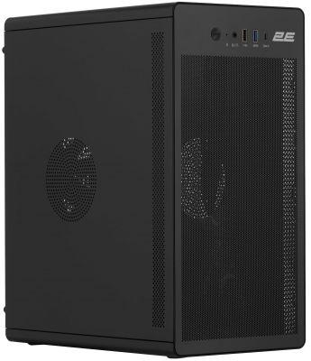 Корпус 2E Credo V285B-400 з БЖ 2E ATX400, 1xUSB3.0, 1х USB 2.0, 1xUSB Type-C, 1x120мм, VGA 300мм, mA