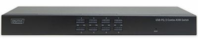 Комутатор DIGITUS Combo-KVM, 1 user, 8-port PS/2 or USB