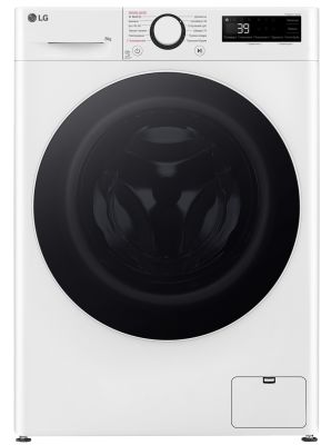 Пральна машина LG фронтальна, 8кг, 1200, A, 48см, дисплей, пара, інвертор, білий
