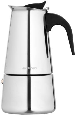 Гейзерна кавоварка ARDESTO Gemini Apulia, 0.45л, 9 чашок, нержавіюча сталь